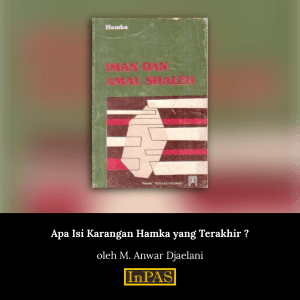apa isi karangan hamka yang terakhir